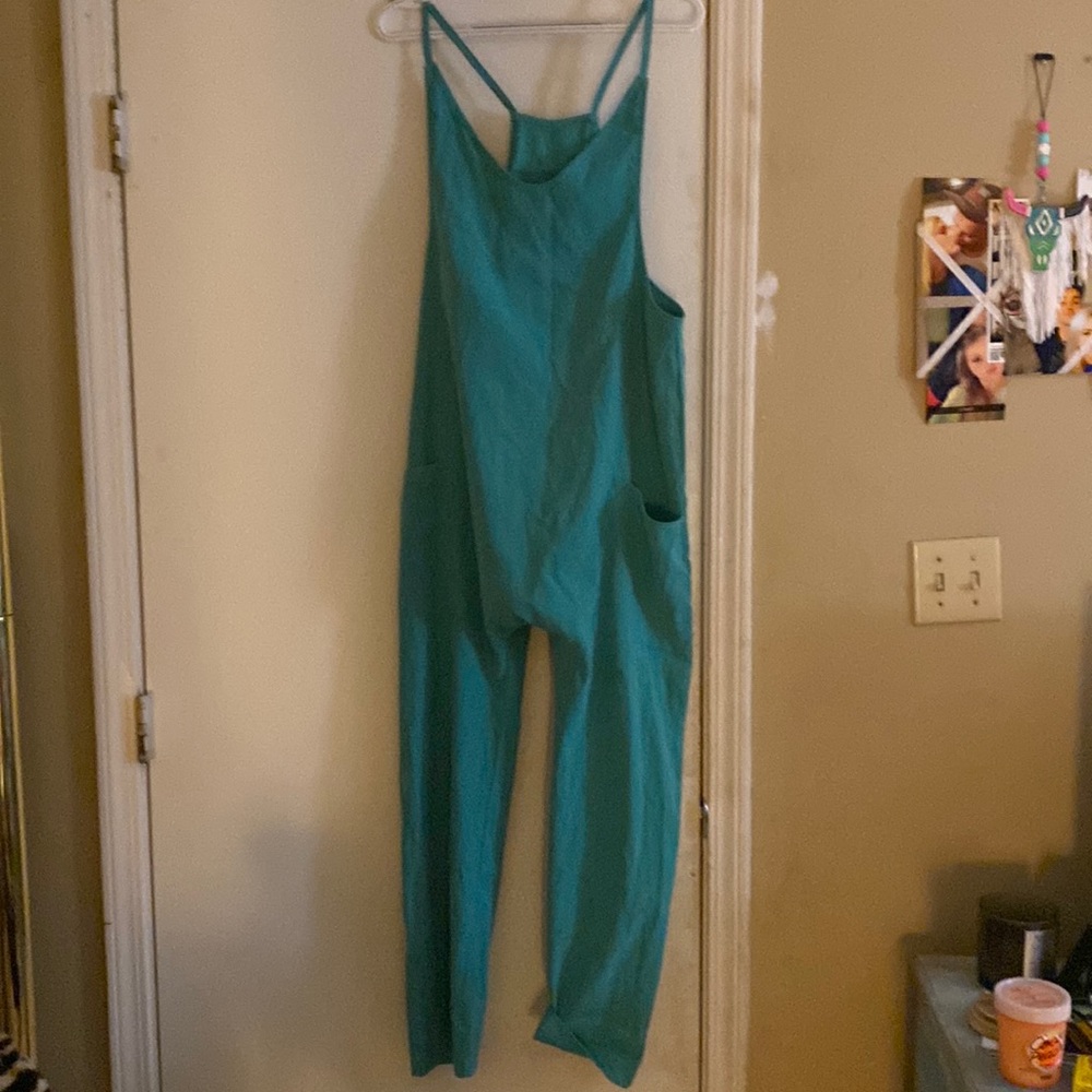 Trending wide leg overalls. NWOT